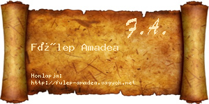 Fülep Amadea névjegykártya